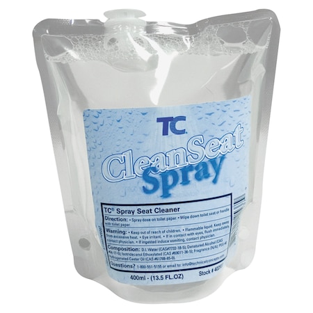 Rubbermaid Commercial Spray Refill, f/CleanSeat Spray Dispenser, 400ml, , PK 12 RCP402537